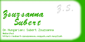 zsuzsanna subert business card